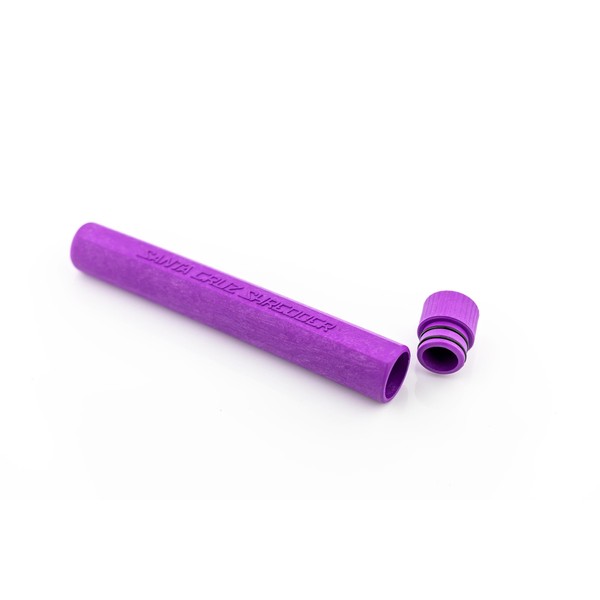 Santa Cruz Shredder Storage Tube - Secure Airtight Container for Herbs, Spices, and Dry Good (Purple)