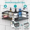 stusgo Corner Shower Caddy 2-Pack, No Drilling Shower Organizer Corner