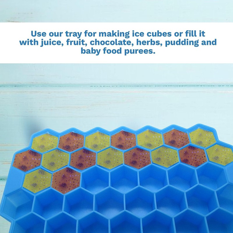Gadgetime USA 1 Pack Honeycomb ice tray with Cover -