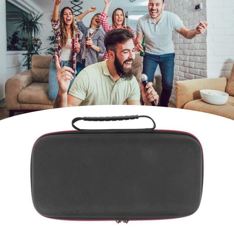 Storage Bag, Microphone Storage Box, Shockproof, Drip Proof EVA Zipper