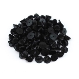 yueton 100pcs 11mm PVC Rubber Pin Backs