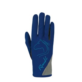Roeckl Sports Tryon Kids Summer Riding Gloves, Navy 7