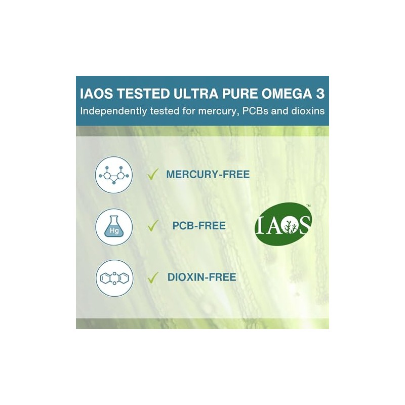 Pure & Essential Vegan Omega 3 Algae Oil Dha Epa