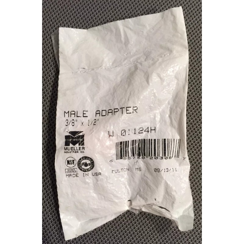 B&K LLC 3/8 x 1/2-Inch Male Pipe Thread Wrot Copper