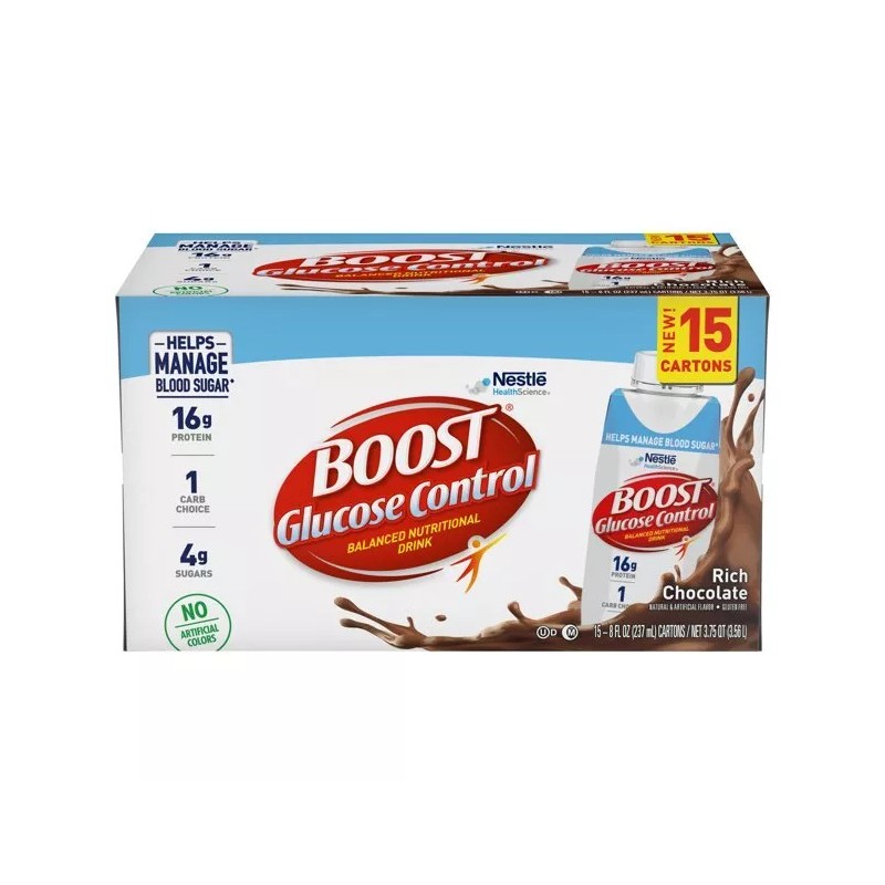 Boost Glucose Control Assorted Nutritional Drink 8 Oz, 3 Flavors,