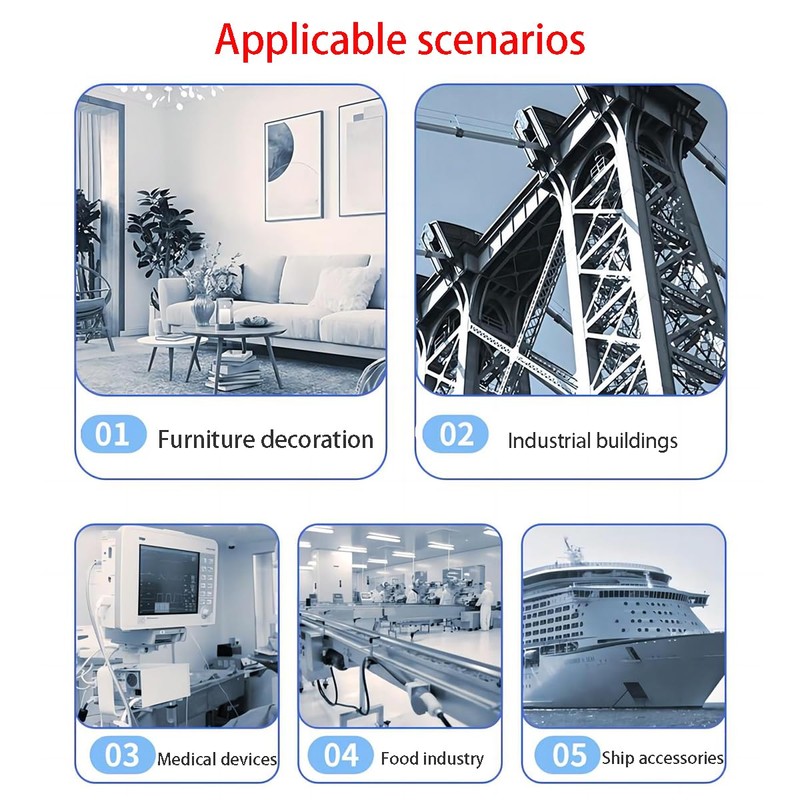 Qrity 20 PCS Rivet Nut, Stainless Steel Flat Head Threaded