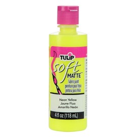 TULIP Soft Paint 26550 Sfp 4Oz Neon Sunburst Yellow, 4 Ounces, 4 Fl Oz