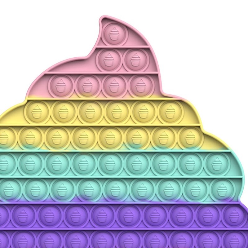 Push Bubble Sensory Toy Silicone Educational Stress Reliever Game Squeeze