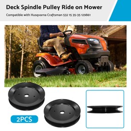 ALL IN RED BOX Lawn Mower Pulleys Deck Spindle Pulley Ride on Mower Suitable for Husqvarna Craftsman 532 15 35-35 129861 Replacement