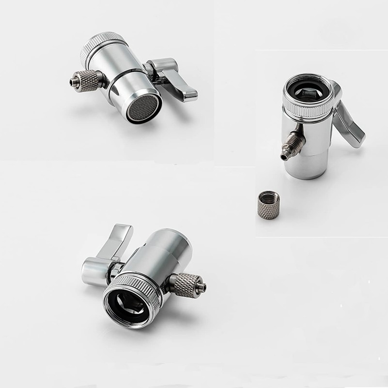 Faucet Adapter Diverter Valve Counter Top Water Filter 3/8 ODTube