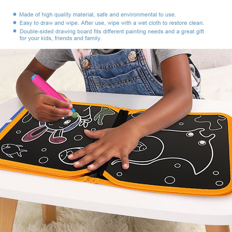 Portable Double sided Children Drawing Board Kids Painting Board Gift