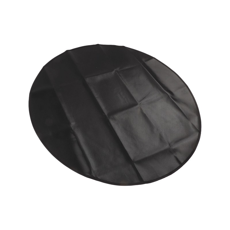 Under Grill Mat Fireproof Waterproof Double Sided Portable Round Barbecue