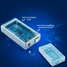 sb components Premium Blue Mega 2560 Case Enclosure for Arduino board Protective Case Cover for Mega 2560