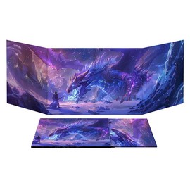 CZYY DM Screen 4-Panel Cardboard Game Master Screen with Erasable & Clear Pockets, Artwork Game Master Shield Tool for Dungeon Master and RPG Player - Style: Style C