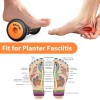 BESKAR Foot Massager Roller for Plantar Fasciitis Relief, Portable, Deep