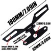Motorcycle License Plate Bracket, Adjustable Motorcycle License Plate Holder, Folding