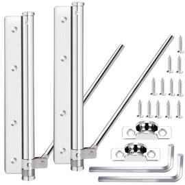 Pack of 2 Automatic Door Closer Door Damper for Interior Doors Exterior Doors Room Doors Garden Door Rod Door Closer Automatic Door Spring Closer Spring Closer