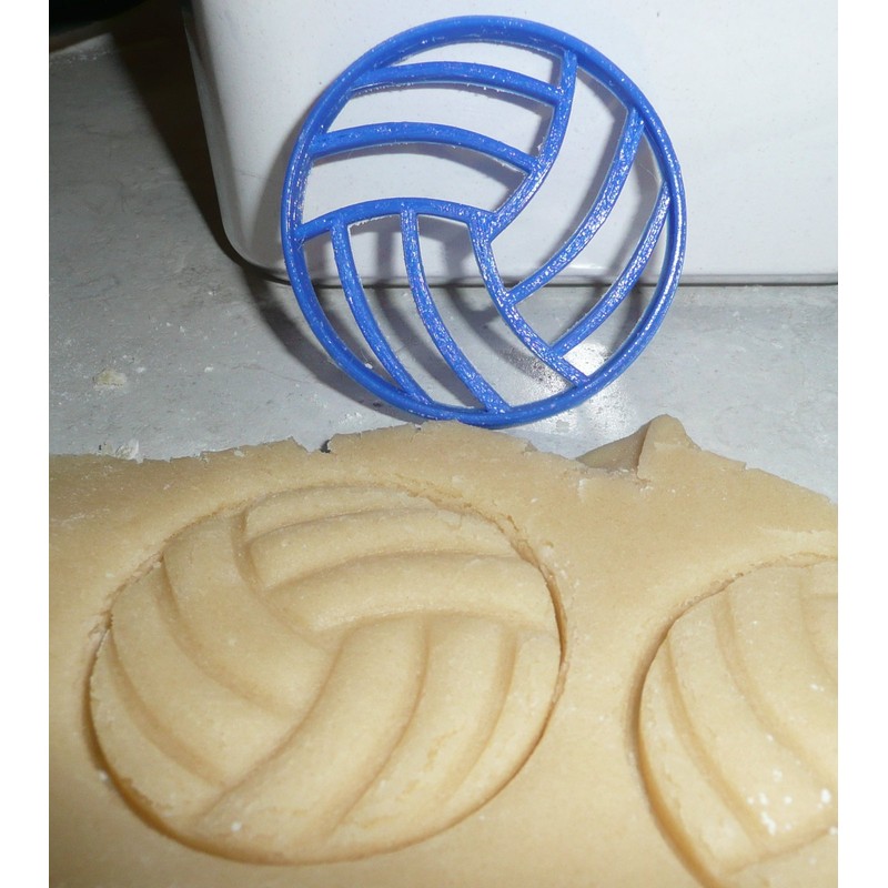 Volleyball sport cookie cutter fondant letter special occasion 3D Printed