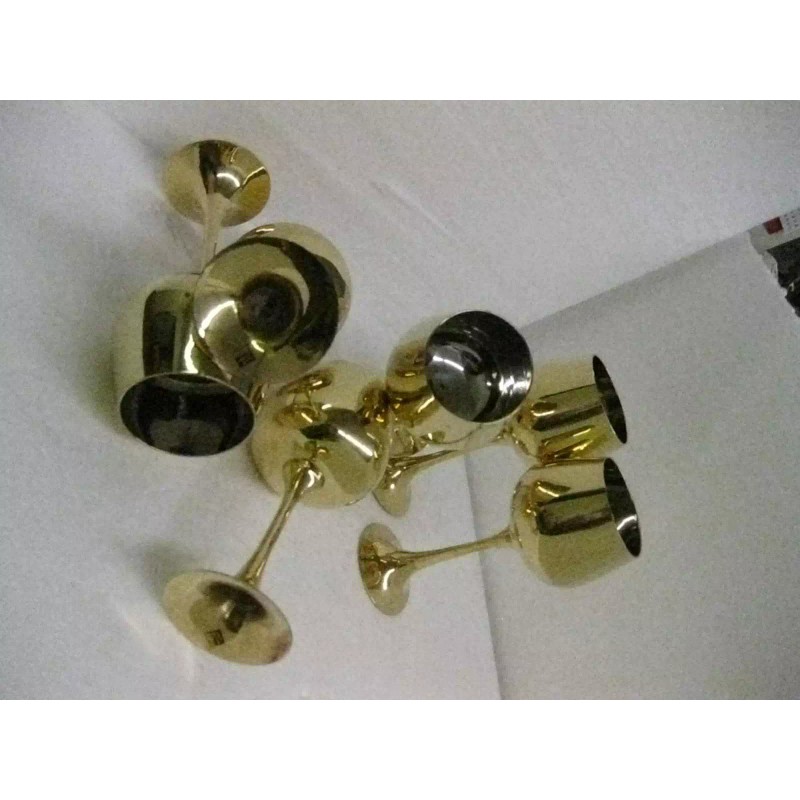 1 Brand New Brass Wine Cup Goblets