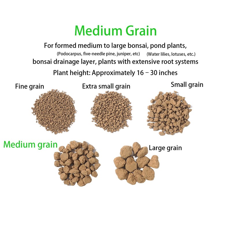 ZzbTwinkle Japanese Super Hard Akadama Bonsai Soil - Medium Grain