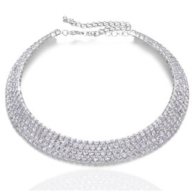 LucBuy Shining Twinkle Diamond Anklet Elastic Bling Brilliant Foot Jewellery Bracelet Bridal Summer Jewellery Dress Pack of 2, Crystal, Rhinestone