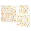 Mobestech 3pcs Beeswax Food Preservation Wraps Reusable Cloths for Sustainable