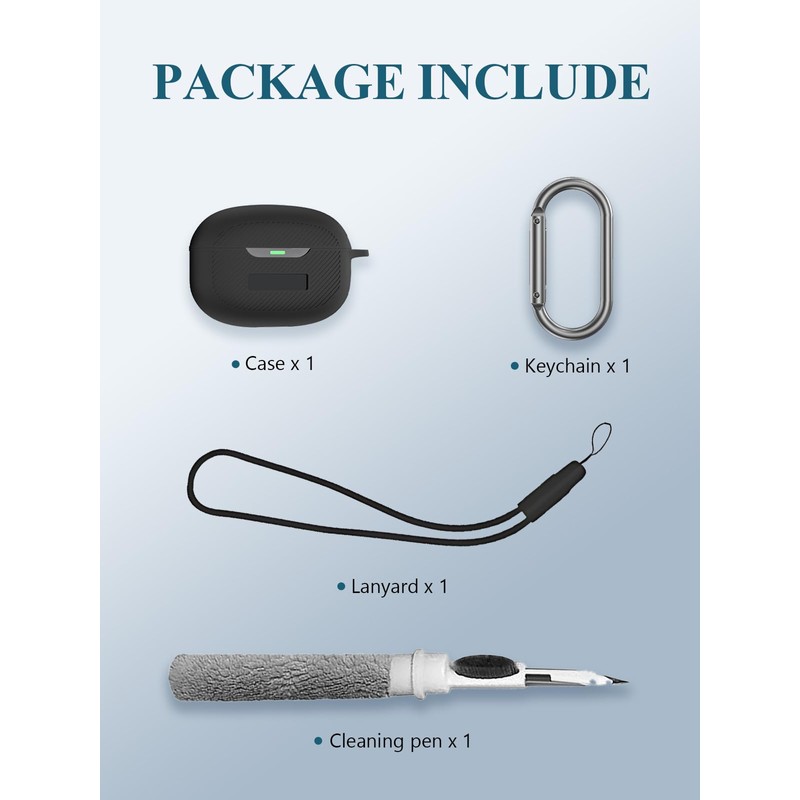WUNIAK for Raycon Everyday Earbuds (2024 Edition) Case, Soft Silicone