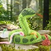 MorisMos 300 cm Long Snake Cuddly Toy XXL with Baby