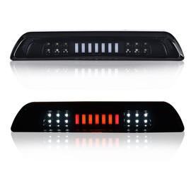PIT66 LED 3rd Brake Light, Compatible with 2007-2018 Toyota Tundra High Mount LED 3rd Thrid Tail Cargo Brake Light Smoky Lens Black Housing