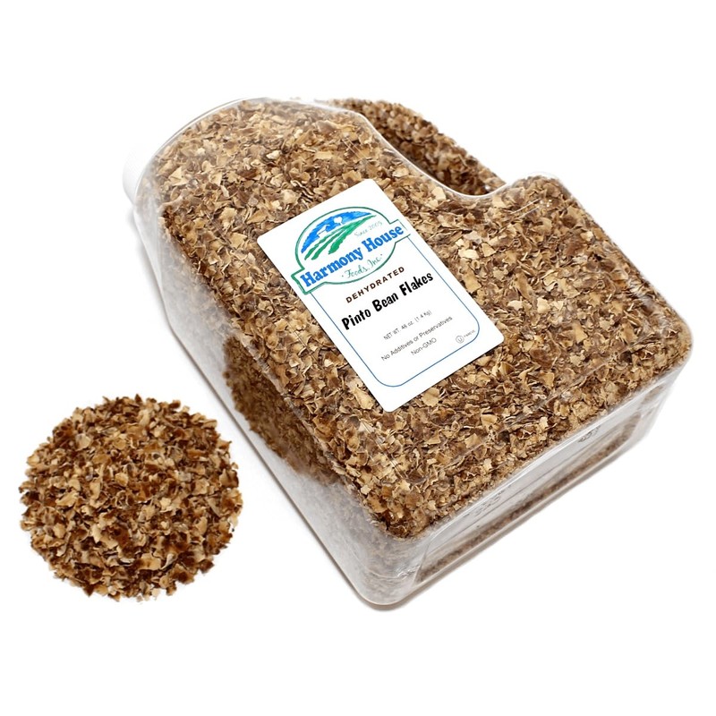 Harmony House Foods Dehydrated Pinto Bean Flakes (48 oz, Gallon
