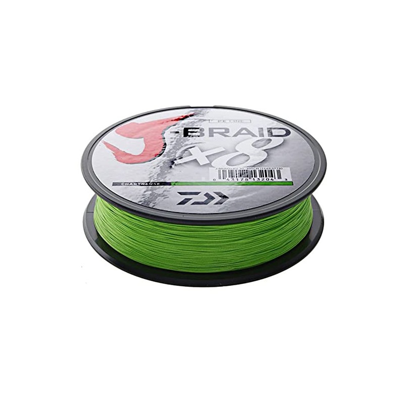 Daiwa J-Braid 8 Braid 0.28mm, 26,5kg/58lbs, 150m chartreuse