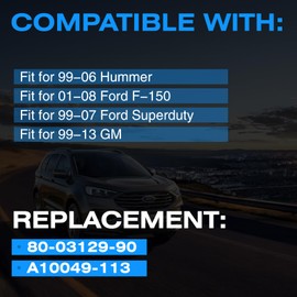 Electric Side Step Running Board Motor 80-03129-90 Compatible with 1999-2007 Ford Super Duty 1999-2013 GM 2001-2008 Ford F150 1999-2006 Hummer 2002-2009 Dodge Replace A10049-113 800312990