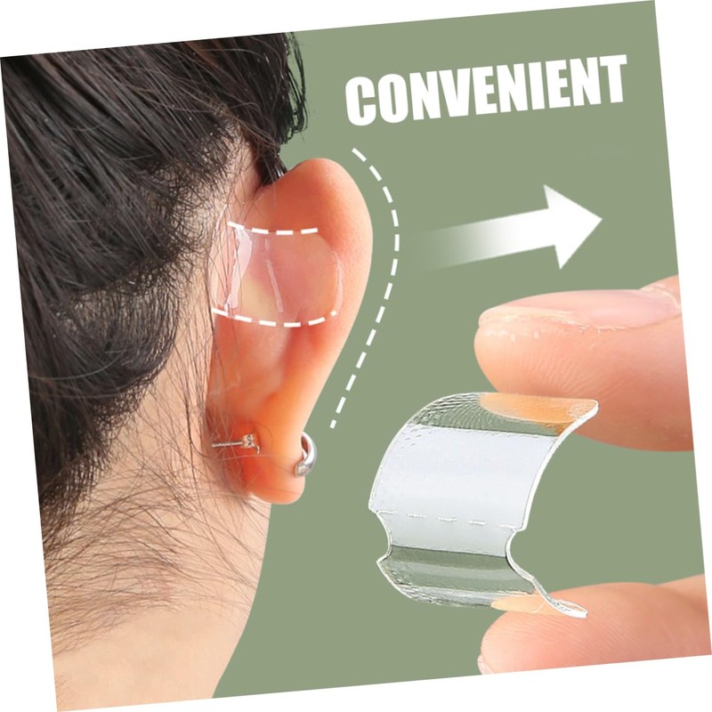COLLBATH Ear Stickers Set 20 Sheets Vertical Ear Tape for