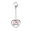 Herz & Heim® Metal Heart Shape Keyring with Your Own