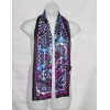 Bob Mackie Wearable Art Floral Print Oblong Silk Scarf W/Gift