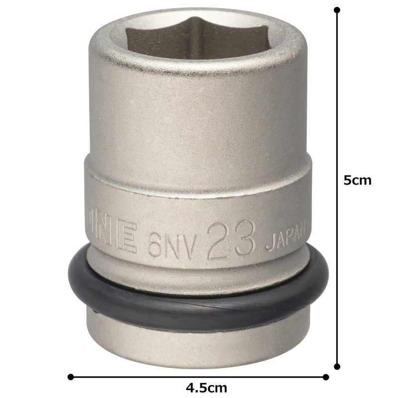 TONE Impact Socket 6NV-23 Insertion Angle 0.7 inch (19.0 mm)
