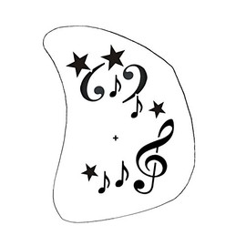 Makeup Chablonen Makeup Template Musical Notes Children's Face Paint Carnival