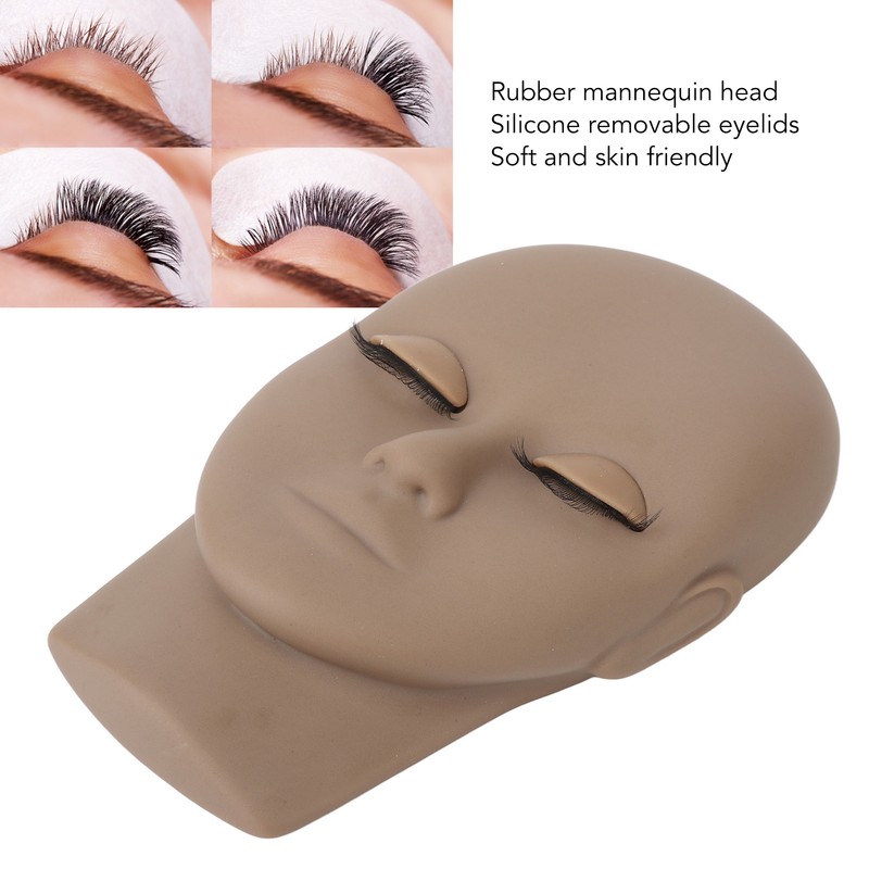 Lash Mannequin Head Makeup Eyelash Extension Practice Doll Head with