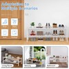 Haddockway Long 2 Tier Bamboo Shoe Rack Storage Organizer, Multifunctional