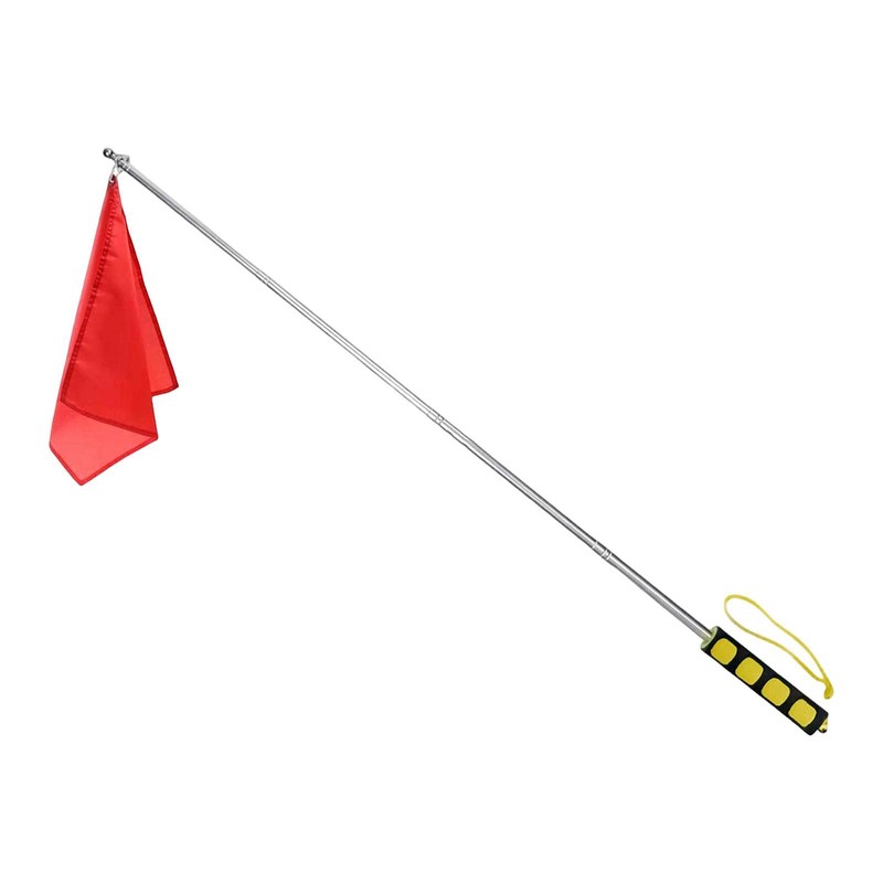 Telescopic Equestrian Training Flag Kit for Horse Training – Red