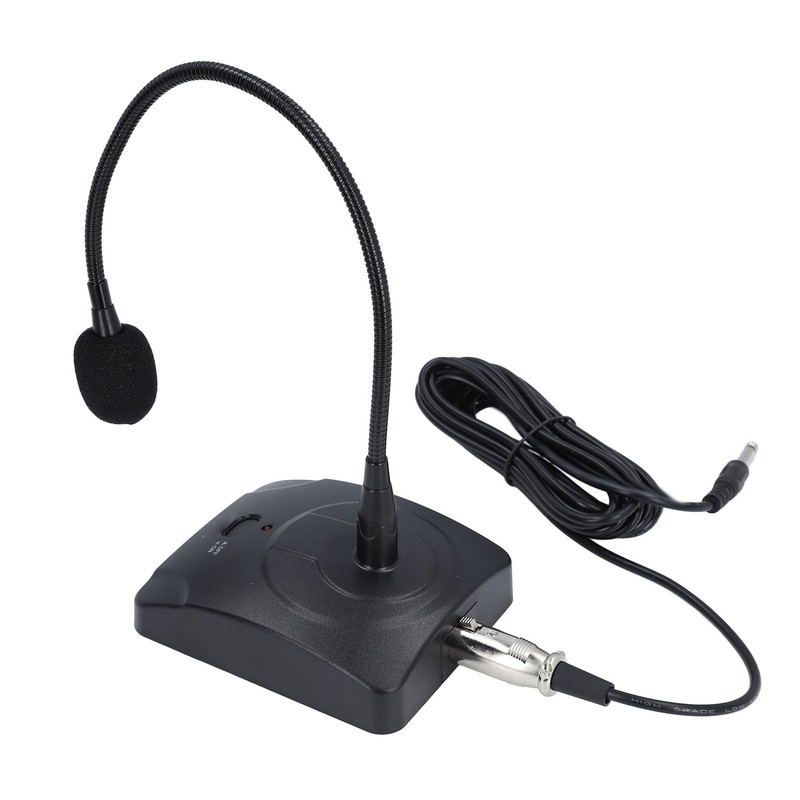 Goose Neck Microphone with XLR Jack 360 Degree Hose Desktop