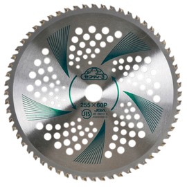 Safety 3 Chip Saw for Mowing Weeds, Bamboo, Bamboo, Weeds, Outer Diameter: 10.0 inches (255 mm), Number of Blades: 60P, Lightweight Type