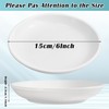Cabaubl White Dessert Plates Ceramic,Set of 6 Small Dinner Plates,6