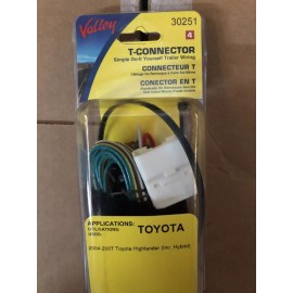 Valley 30251 Trailer Hitch Wiring Connector FOR 2004-2007 Toyota Highlander