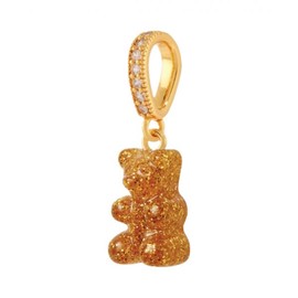 Crystal Haze Nostalgia Bear with Pave Connector Gold 24K Crystal Haze Nostalgia Bear with Pave Connector Gold ONE SIZE / Crystal Haze Nostalgia Bear with Pave Connector Gold 24K 크리스탈 헤이즈 노스텔지아 베어 파베 커넥터 골드 ONE SIZE