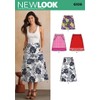New Look Sewing Pattern 6106: Misses' Skirts, Size A(10-12-14-16-18-20-22), White