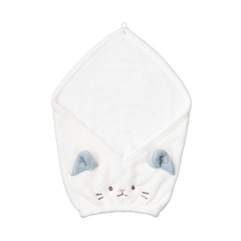 CBJAPAN Zooiefam Hair Turban, Absorbent, Quick Drying, Microfiber, 3 Times Cotton (Head Circumference), 17.3 - 29.5 inches (44 - 75 cm), For Cats, Facial Cleansing, Pool, Bath, Marshmallow Texture