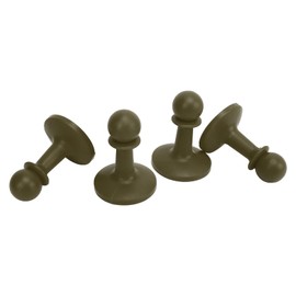 Alomejor 4 Pieces Proof Cap Camping Tent Poles, Awning Pole, Tent Poles, Lightning Protection for Camping Hiking (OD-Green)