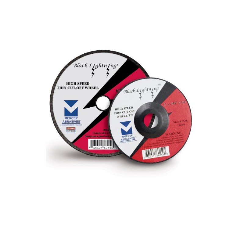 Mercer Abrasives 616040-50 Black Lightning High Speed Thin Wheels Type