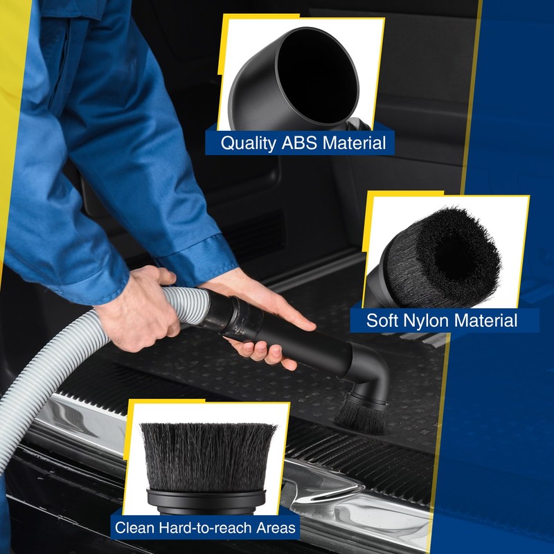 Feekoon 2 Pack 2 1/2'' Wet Dry Vacuum Dust Brush